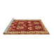 Sideview of Machine Washable Animal Brown Traditional Rug, wshtr4brn