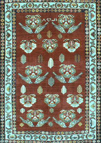 Animal Light Blue Traditional Rug, tr4lblu