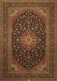 Medallion Brown Traditional Rug, tr500brn