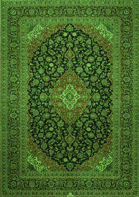 Medallion Green Traditional Rug, tr500grn