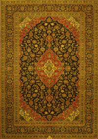 Medallion Yellow Traditional Rug, tr500yw