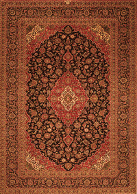 Medallion Orange Traditional Rug, tr500org