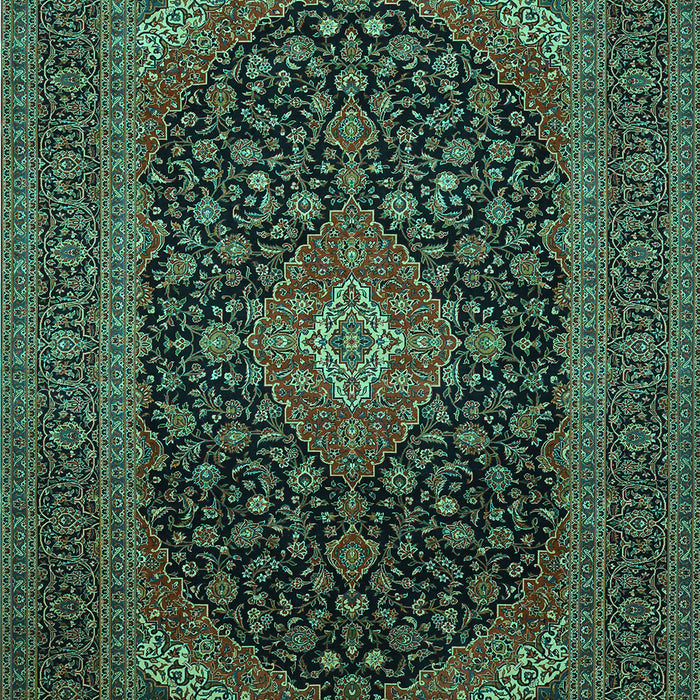 Medallion Turquoise Traditional Rug, tr500turq