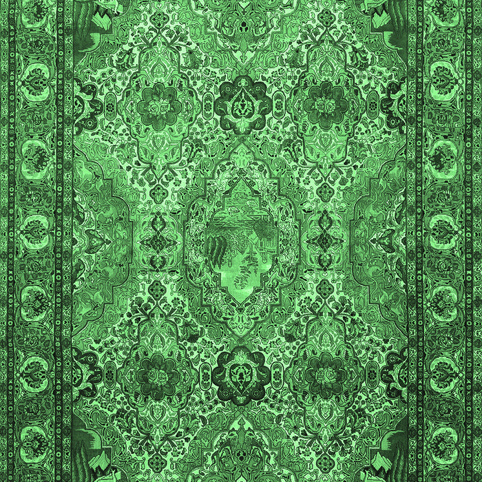 Persian Emerald Green Traditional Rug, tr501emgrn