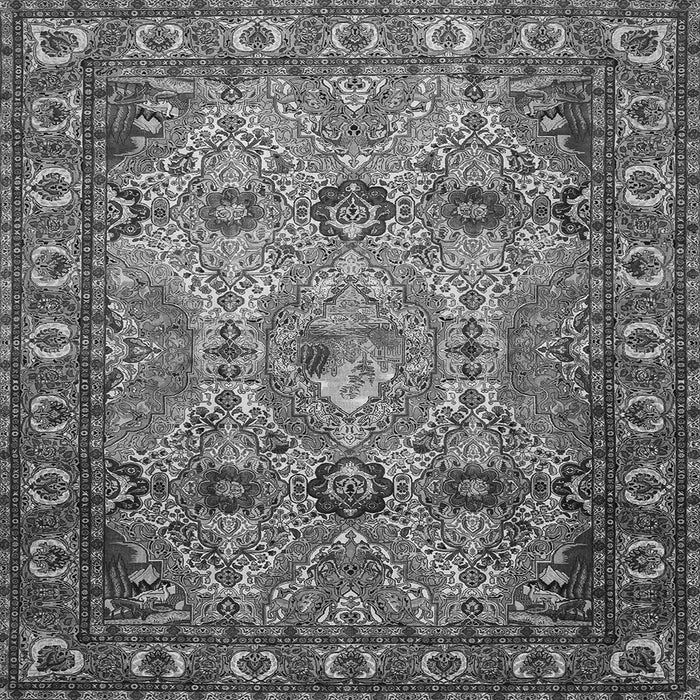 Serging Thickness of Persian Gray Traditional Rug, tr501gry