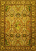 Machine Washable Persian Yellow Traditional Rug, wshtr501yw