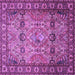 Square Persian Purple Traditional Rug, tr501pur
