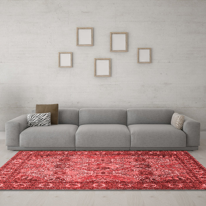 Traditional Red Washable Rugs