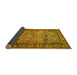 Sideview of Persian Yellow Traditional Rug, tr501yw