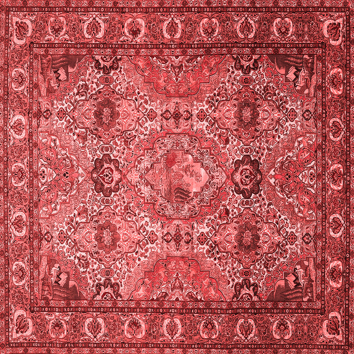 Machine Washable Persian Red Traditional Rug, wshtr501red