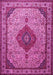 Medallion Pink Traditional Rug, tr502pnk