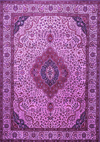 Medallion Purple Traditional Rug, tr502pur