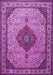 Medallion Purple Traditional Rug, tr502pur