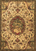 Machine Washable Animal Brown Traditional Rug, wshtr503brn