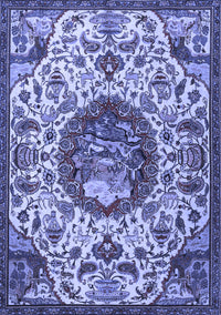 Animal Blue Traditional Rug, tr503blu