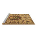 Sideview of Machine Washable Animal Brown Traditional Rug, wshtr503brn