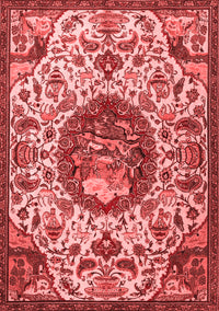 Animal Red Traditional Rug, tr503red