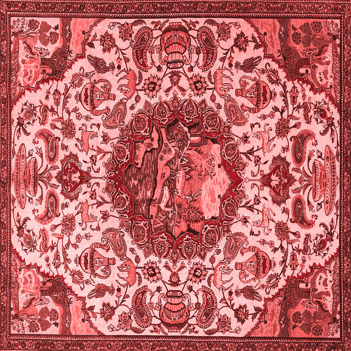 Animal Red Traditional Rug, tr503red