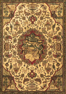 Animal Brown Traditional Rug, tr503brn
