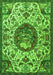 Animal Green Traditional Rug, tr503grn