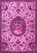 Machine Washable Animal Pink Traditional Rug, wshtr503pnk