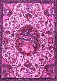 Animal Pink Traditional Rug, tr503pnk