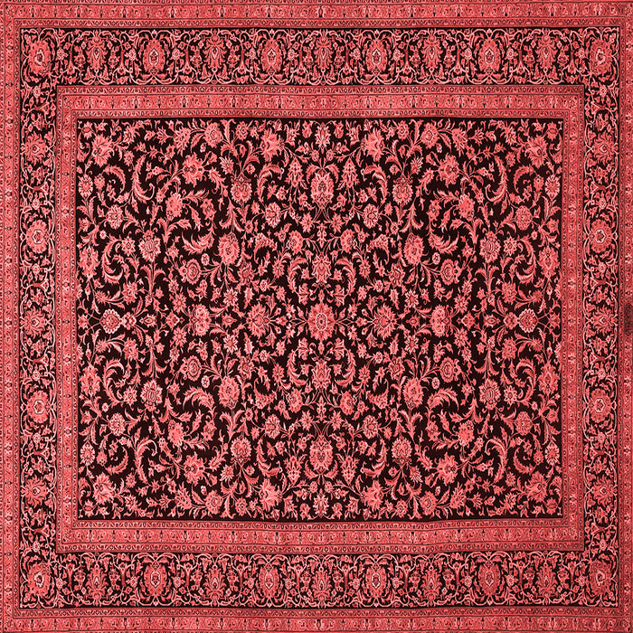 Machine Washable Persian Red Traditional Rug, wshtr504red