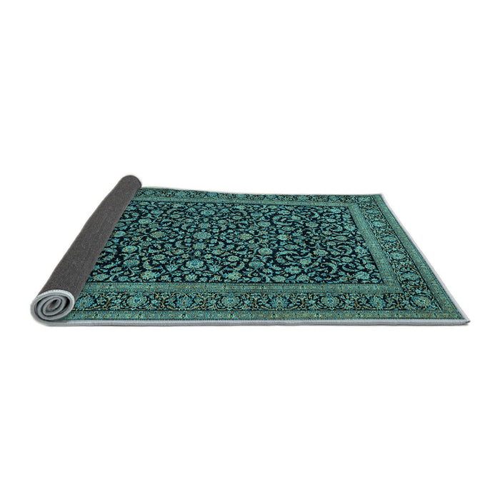 Sideview of Persian Light Blue Traditional Rug, tr504lblu