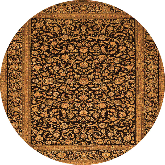 Machine Washable Persian Orange Traditional Area Rugs, wshtr504org