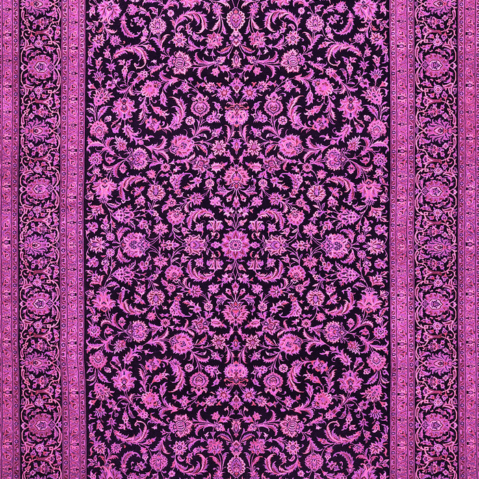 Machine Washable Persian Pink Traditional Rug, wshtr504pnk