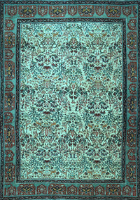 Persian Light Blue Traditional Rug, tr505lblu