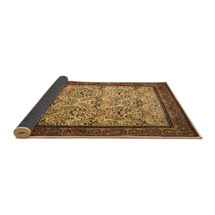 Sideview of Persian Brown Traditional Rug, tr505brn