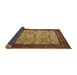 Sideview of Persian Brown Traditional Rug, tr505brn