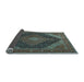 Sideview of Medallion Light Blue Traditional Rug, tr506lblu