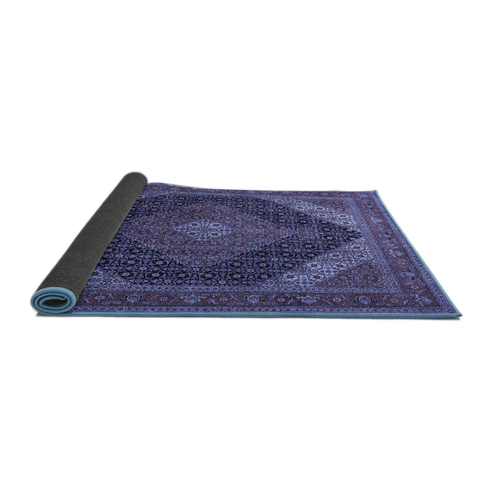 Sideview of Medallion Blue Traditional Rug, tr506blu