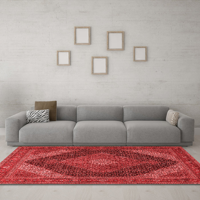 Traditional Red Washable Rugs
