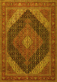 Medallion Yellow Traditional Rug, tr506yw