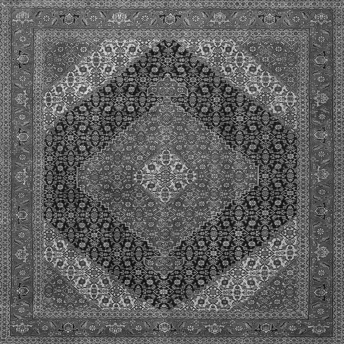 Serging Thickness of Medallion Gray Traditional Rug, tr506gry