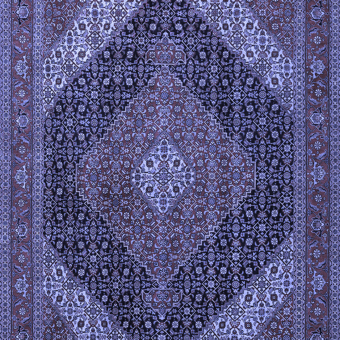 Medallion Blue Traditional Rug, tr506blu