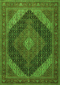 Medallion Green Traditional Rug, tr506grn