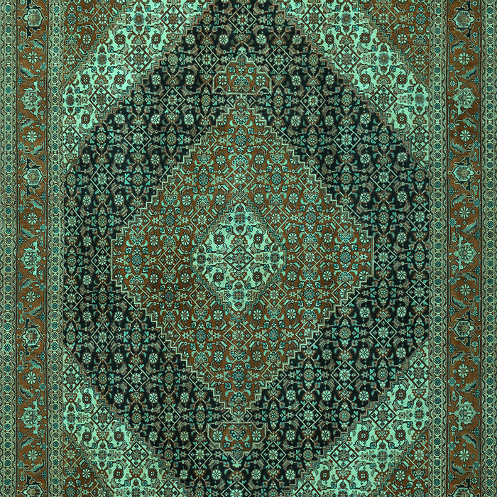 Medallion Turquoise Traditional Rug, tr506turq