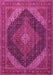 Medallion Pink Traditional Rug, tr506pnk