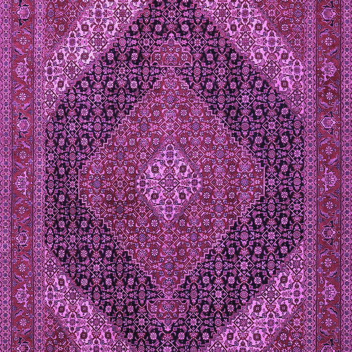 Machine Washable Medallion Purple Traditional Area Rugs, wshtr506pur