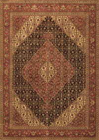 Medallion Brown Traditional Rug, tr506brn