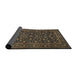 Sideview of Traditional Orange Brown Persian Rug, tr507