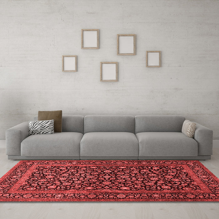 Traditional Red Washable Rugs