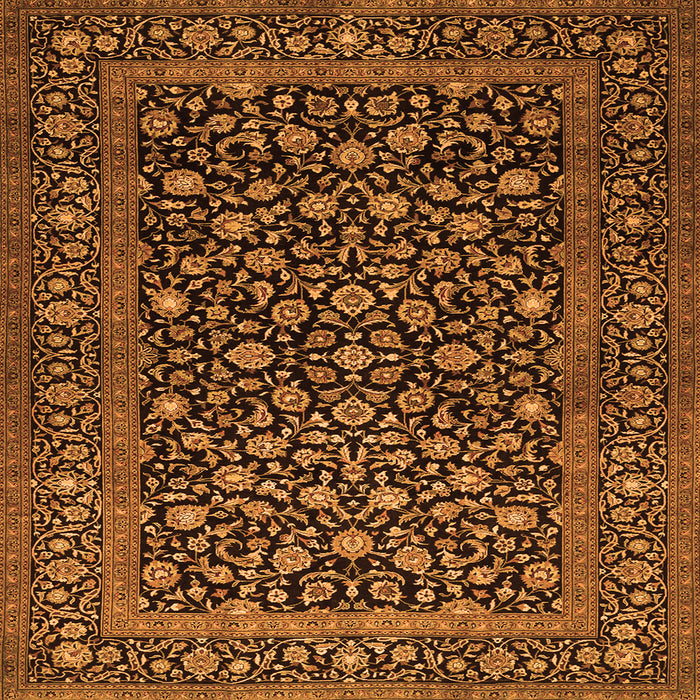 Serging Thickness of Persian Orange Traditional Rug, tr507org