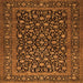 Serging Thickness of Persian Orange Traditional Rug, tr507org