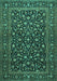 Persian Turquoise Traditional Rug, tr507turq