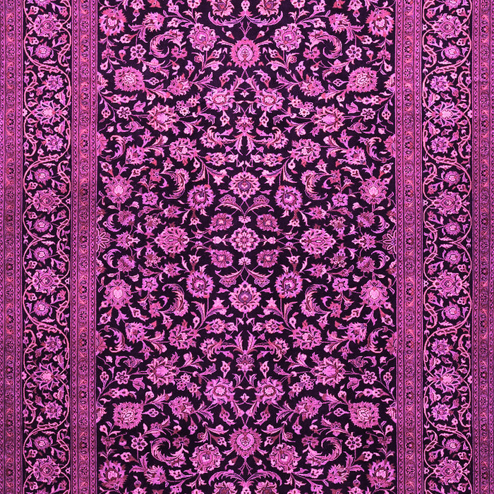 Machine Washable Persian Pink Traditional Rug, wshtr507pnk